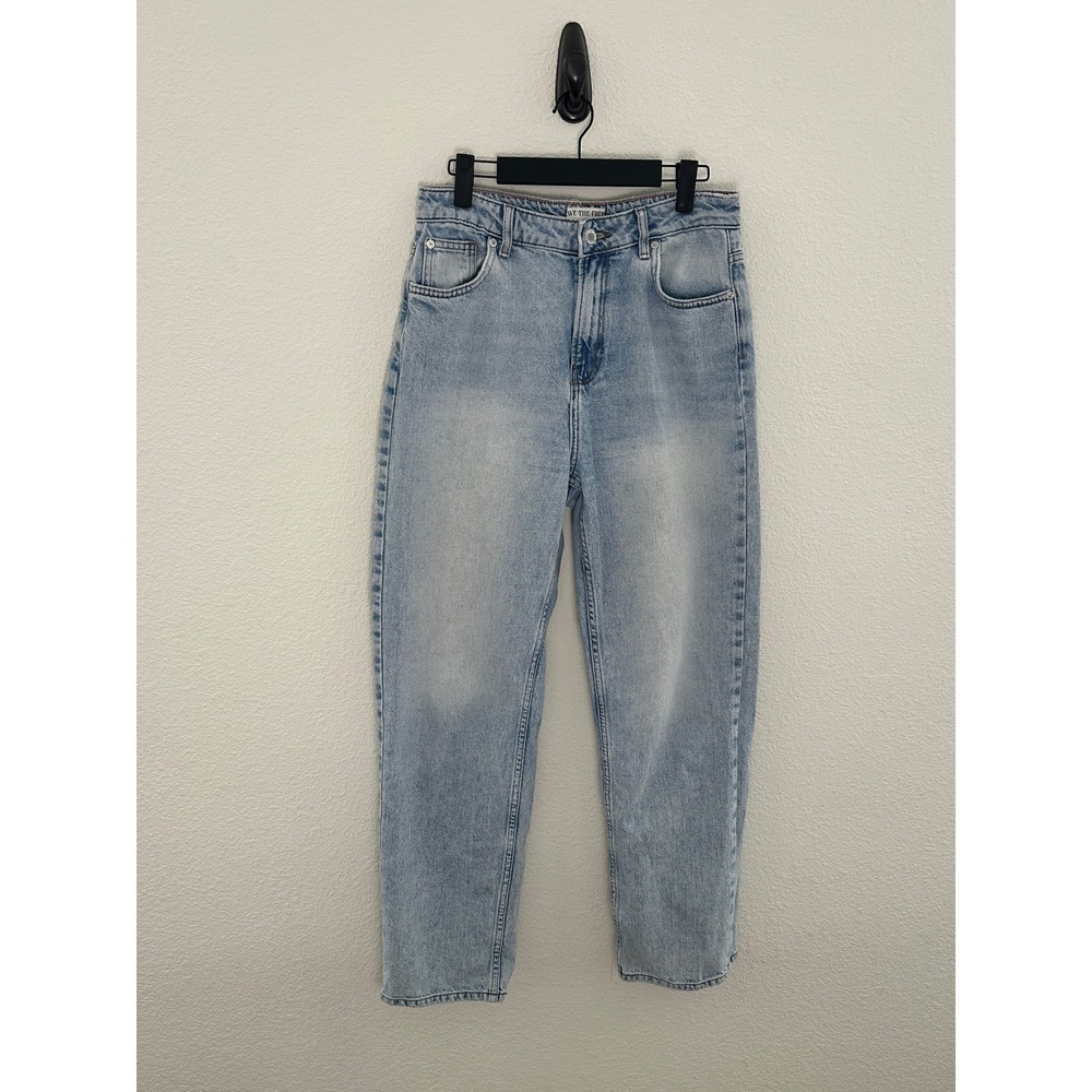 We The Free Pacifica High Rise Slim Straight Leg Womens 29 Light Blue Denim